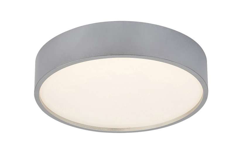 Plafon Larcia okrągły srebrno-biały LED 1x18W 28cm 1060lm IP44 Rabalux 876853