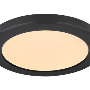 Plafon Lasse LED 22 cm akrylowy czarny 47881 Plafon Lasse LED 22 cm akrylowy czarny 47881