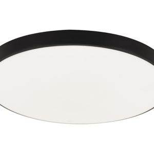 Plafon łazienkowy Dowbor LED 23 cm biało-czarny 233668 Plafon łazienkowy Dowbor LED 23 cm biało-czarny 233668