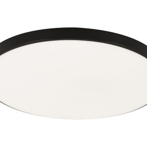 Plafon łazienkowy Dowbor LED 27 cm biało-czarny 234403