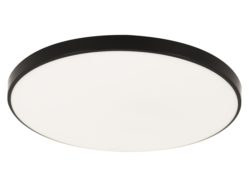 Plafon łazienkowy Dowbor LED 27 cm biało-czarny 234403