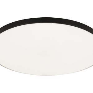 Plafon łazienkowy Dowbor LED 37 cm biało-czarny 234404