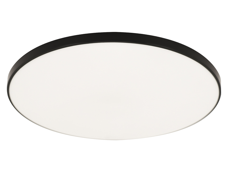 Plafon łazienkowy Dowbor LED 37 cm biało-czarny 234404