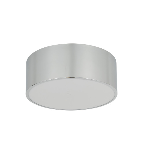 Plafon Łazienkowy Livo Srebrny S 2Xe27 Ip54 Metalowy Chrom 1060333