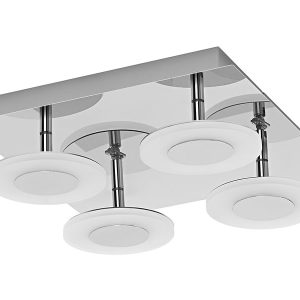 Plafon łazienkowy Smart Wifi Orbis LED ze ściemniaczem srebrny 54317 Plafon łazienkowy Smart Wifi Orbis LED ze ściemniaczem srebrny 54317