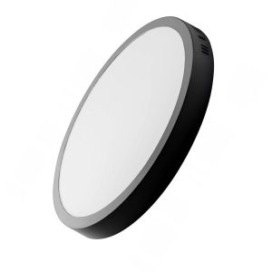 Plafon LED natynkowy okrągły D28,5/24W/4000K czarny 1023079 Plafon LED natynkowy okrągły D28,5/24W/4000K czarny 1023079