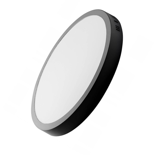 Plafon LED natynkowy okrągły D28,5/24W/4000K czarny 1023079