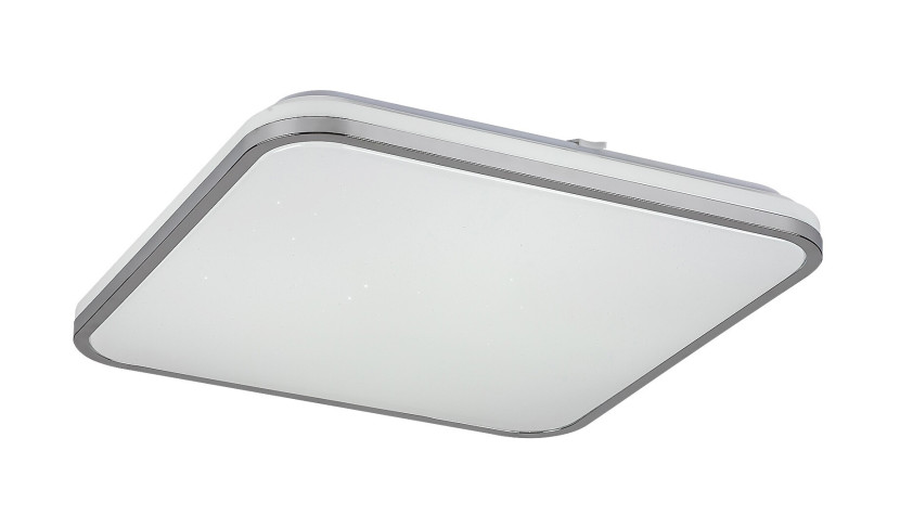 Plafon Linden z pilotem kwadratowy srebrny LED 1x72W 45,5cm IP20 Rabalux 871123