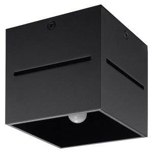 Plafon Lobo aluminiowy 10 cm czarny 23735 Plafon Lobo aluminiowy 10 cm czarny 23735