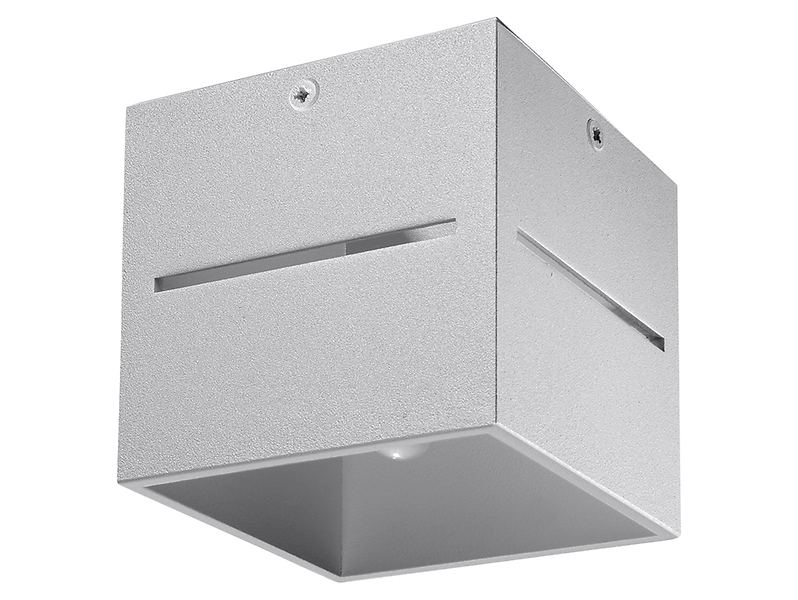 Plafon Lobo aluminiowy 10 cm szary 23736