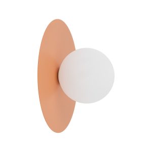 Plafon łososiowy Tk Lighting Pixi Kulka Klosz Biały G9 salmon 961222 Plafon łososiowy Tk Lighting Pixi Kulka Klosz Biały G9 salmon 961222