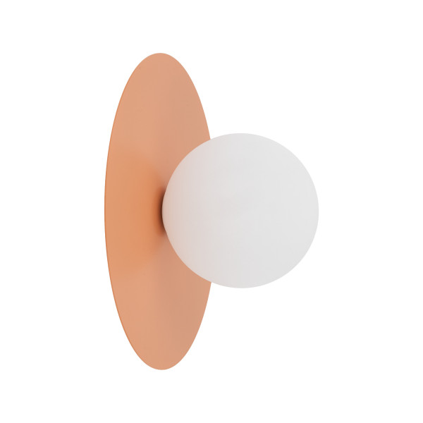 Plafon łososiowy Tk Lighting Pixi Kulka Klosz Biały G9 salmon 961222