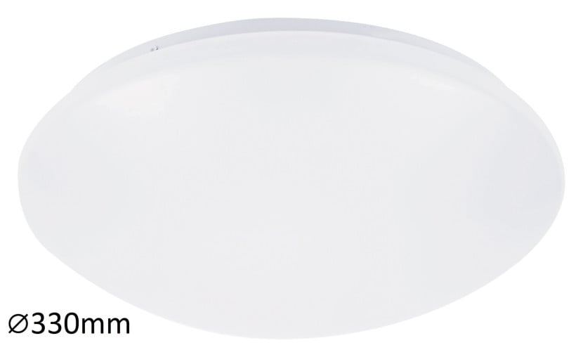 Plafon Lucas okrągły biały LED 1x18W 33cm 1350lm IP20 Rabalux 219559