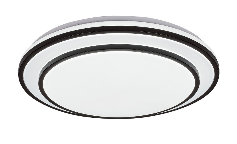 Plafon Lupita z pilotem okrągły czarny LED 1x40W 49cm 2700lm IP20 Rabalux 871240