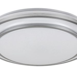 Plafon Lupita z pilotem okrągły srebrny LED 1x40W 49cm 2700lm IP20 Rabalux 871216 Plafon Lupita z pilotem okrągły srebrny LED 1x40W 49cm 2700lm IP20 Rabalux 871216