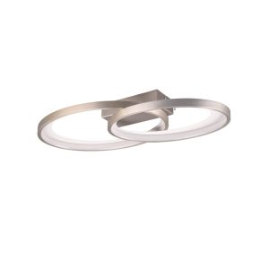 Plafon MALAGA owalny srebrno-biały LED 1x25W 57,5cm 2900lm IP20 RL 880984 Plafon MALAGA owalny srebrno-biały LED 1x25W 57,5cm 2900lm IP20 RL 880984