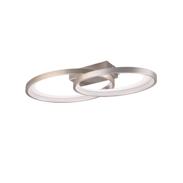 Plafon MALAGA owalny srebrno-biały LED 1x25W 57,5cm 2900lm IP20 RL 880984