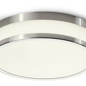 Plafon Malakka LED szklany biało-srebrny 25659