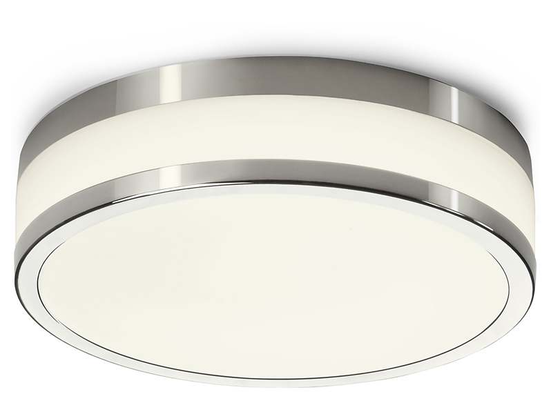 Plafon Malakka LED szklany biało-srebrny 25659