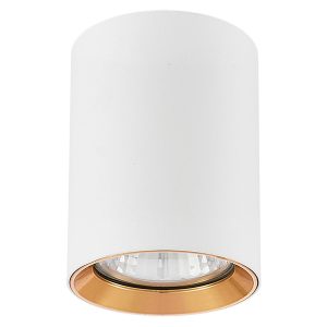 Plafon Manacor 9 cm metalowy biało-złoty 39306 Plafon Manacor 9 cm metalowy biało-złoty 39306