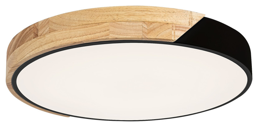 Plafon Maple okrągły czarny LED 1x24W 41,5cm 1890lm IP20 Rabalux 876780