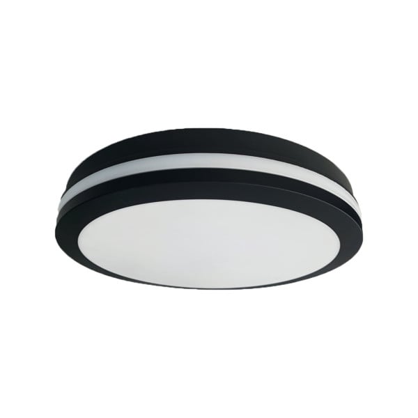 Plafon Marlon okrągły czarno-biały LED 1x12W 18cm 1600lm IP54 Eko-Light 873997