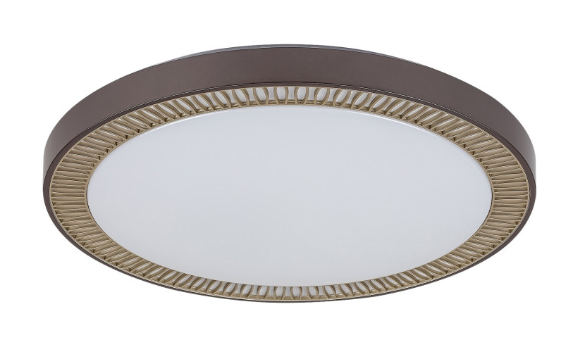 Plafon Matea z pilotem okrągły brązowy LED 1x40W 50cm 3200lm IP20 Rabalux 872389