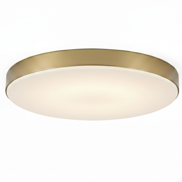 Plafon MAYA okrągły złoto-biały LED 1x15W 33cm lm IP44 Milagro 873996