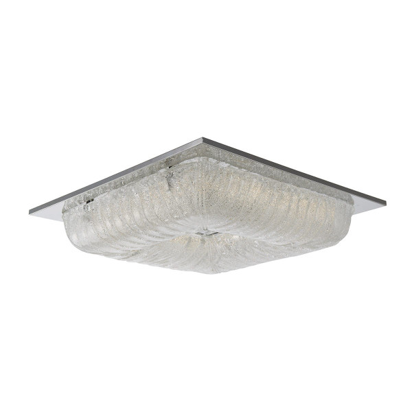 Plafon MERCER kwadratowy transparentny LED 1x40W 52cm 2900lm IP20 Italux 878526