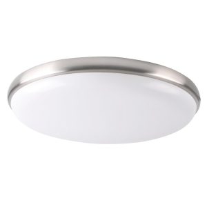Plafon METIS okrągły biały chromowany LED 1x18W 30cm 1200lm IP20 Polux 878604 Plafon METIS okrągły biały chromowany LED 1x18W 30cm 1200lm IP20 Polux 878604