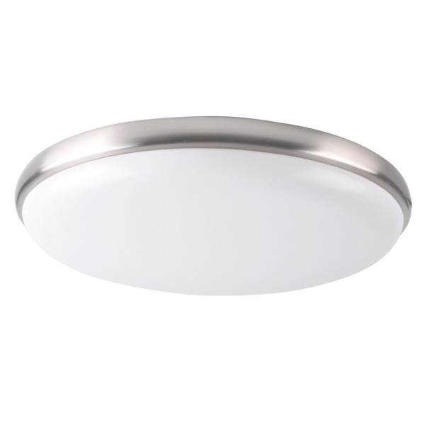 Plafon METIS okrągły biały chromowany LED 1x18W 30cm 1200lm IP20 Polux 878604