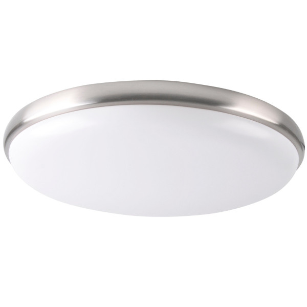 Plafon METIS okrągły biały chromowany LED 1x24W 38cm 1600lm IP20 Polux 878466