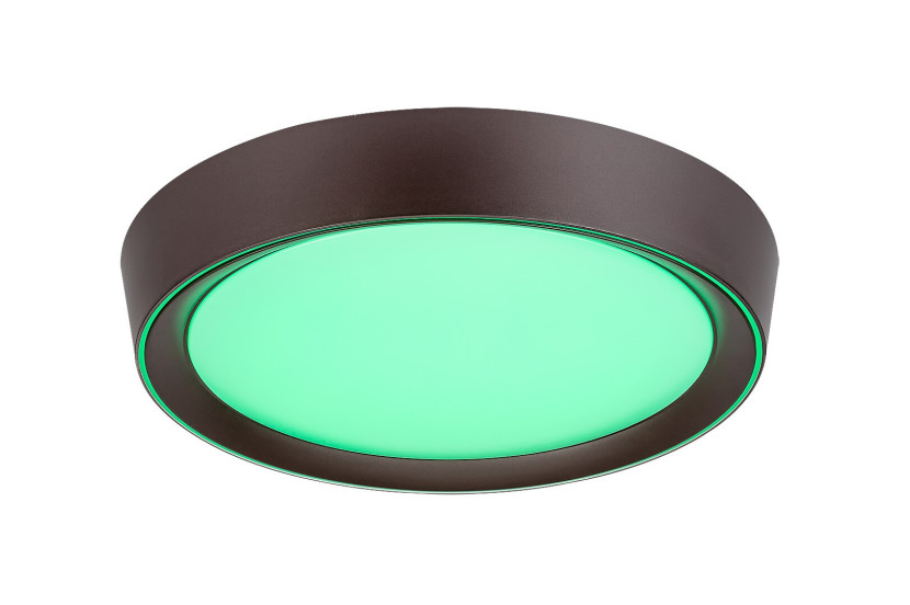 Plafon Mokka z pilotem okrągły brązowy LED 1x24W 41cm 2000lm IP20 Rabalux 876784