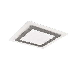 Plafon MORGAN z pilotem kwadratowy srebrny LED 1x46W 45cm 6000lm IP20 Trio 872378 Plafon MORGAN z pilotem kwadratowy srebrny LED 1x46W 45cm 6000lm IP20 Trio 872378