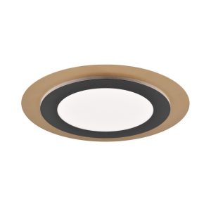 Plafon MORGAN z pilotem okrągły złoty LED 1x42W 45cm 5600lm IP20 Trio 872624 Plafon MORGAN z pilotem okrągły złoty LED 1x42W 45cm 5600lm IP20 Trio 872624