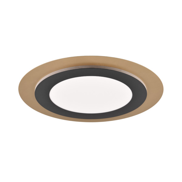 Plafon MORGAN z pilotem okrągły złoty LED 1x42W 45cm 5600lm IP20 Trio 872624