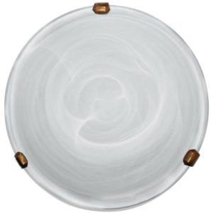 Plafon mosiądz-biały okrągły 30cm DUNA 1xE27x40W IP20 Candellux 881347 Plafon mosiądz-biały okrągły 30cm DUNA 1xE27x40W IP20 Candellux 881347