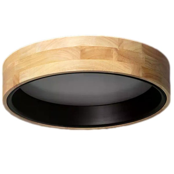 Plafon naturale okrągły czarny LED 1x16W 37cm 1000lm IP20 Abruzzo 872678
