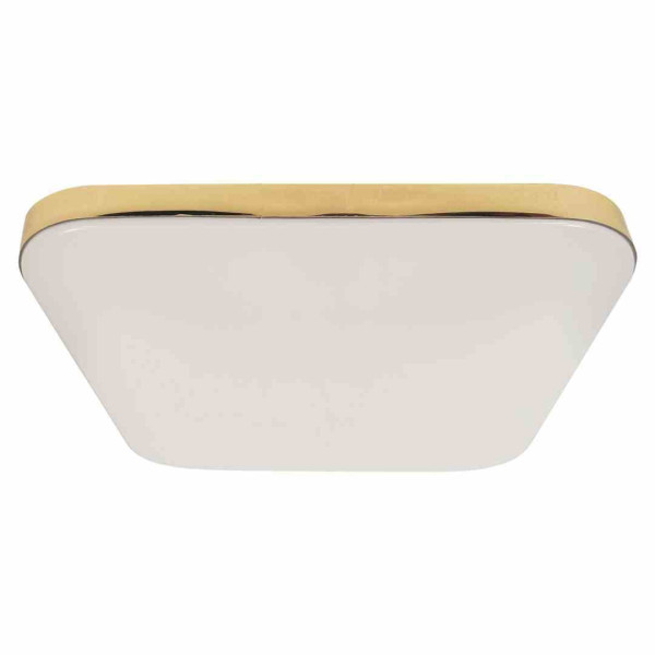 Plafon NEMO kwadratowy złoto-biały LED 1x17W 33cm 1530lm IP20 Milagro 876802