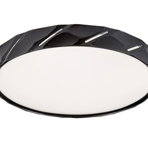 Plafon Nessira okrągły czarny LED 1x25W 39cm 1100lm IP20 Rabalux 878597