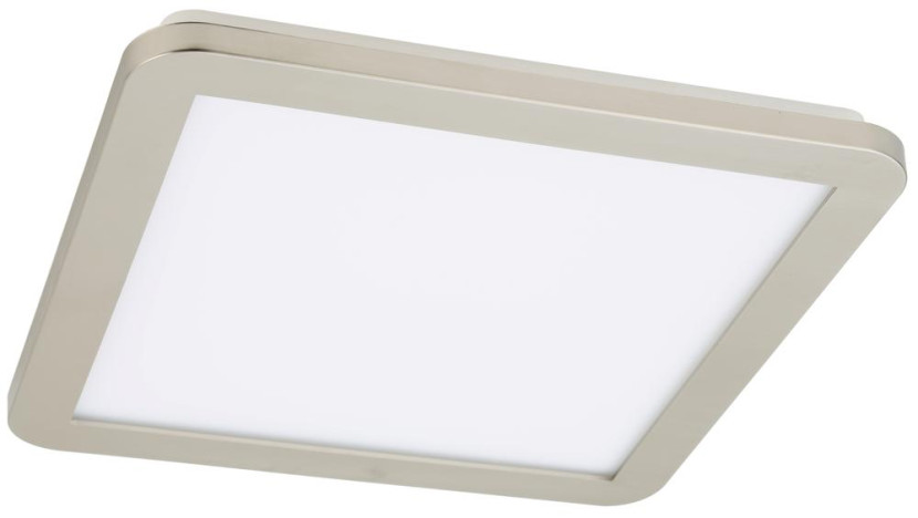 Plafon NEXIT kwadratowy srebrno-biały LED 1x18W 30cm 1480lm IP44 Candellux 878446