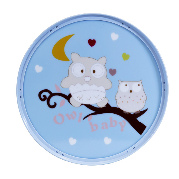 Plafon niebiesko-multikolor okrągły 28cm DIDI 2xE14x10W IP20 Polux 881932
