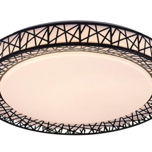 Plafon Nilin z pilotem okrągły czarny LED 1x48W 49cm 3400lm IP20 Rabalux 873044 Plafon Nilin z pilotem okrągły czarny LED 1x48W 49cm 3400lm IP20 Rabalux 873044
