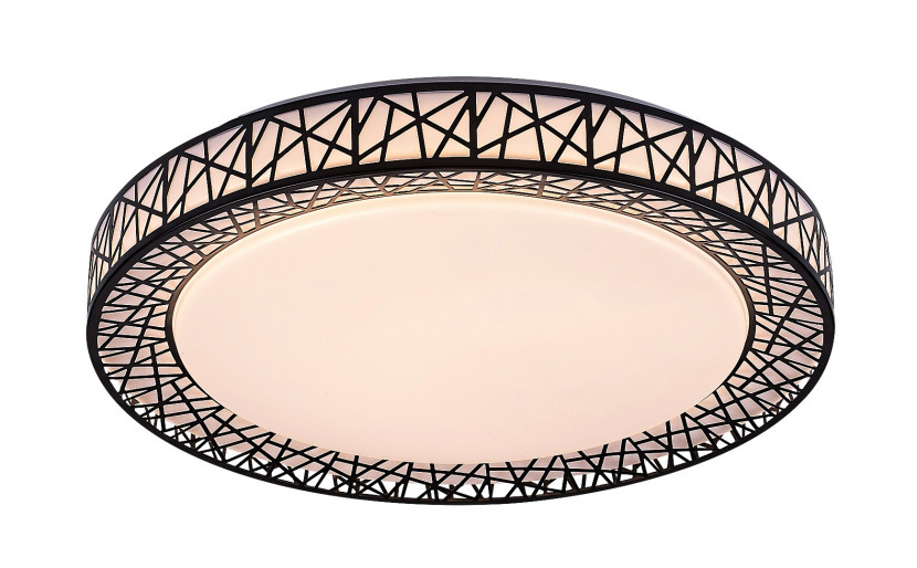 Plafon Nilin z pilotem okrągły czarny LED 1x48W 49cm 3400lm IP20 Rabalux 873044