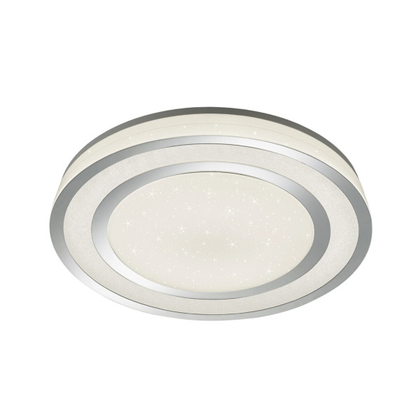 Plafon NORIAKI okrągły srebrno-biały LED 1x45W 59,5cm 4000lm IP20 Trio 878485