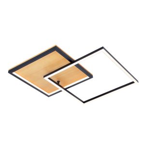 Plafon Noris dwa kwadraty czarny piaskowany LED 28W 3000K 850lm IP20 Italux 1018564 Plafon Noris dwa kwadraty czarny piaskowany LED 28W 3000K 850lm IP20 Italux 1018564