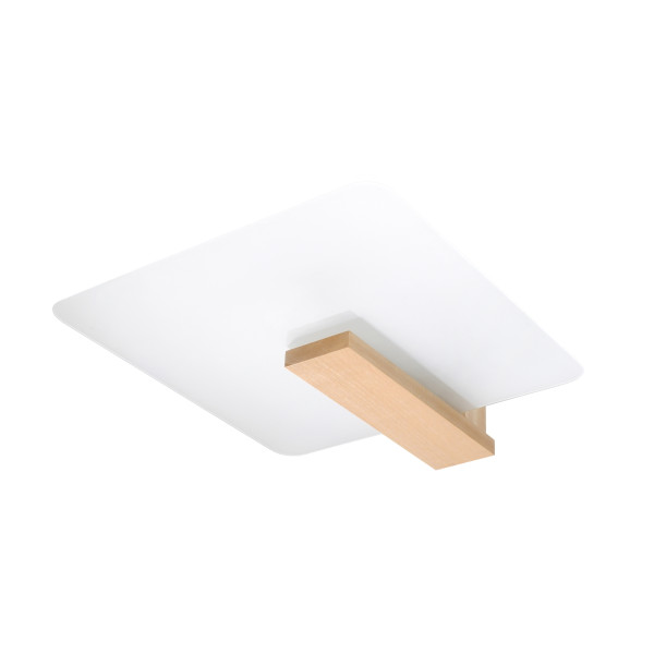 Plafon NORKKA naturalne drewno 2xE27x15W wym:47,5x40x14cm IP20 Pure Lume 1018347