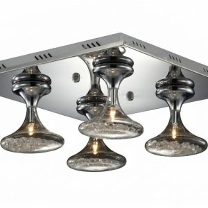 Plafon Nueva szklane dekoracyjne klosze chromowany 4xG4x20W IP20 Italux 1018567 Plafon Nueva szklane dekoracyjne klosze chromowany 4xG4x20W IP20 Italux 1018567