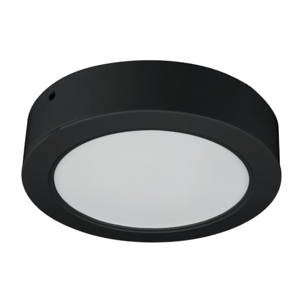 Plafon okrągły czarno-biały LED 1x18W 16,7cm 1900lm IP54 DPM 872424