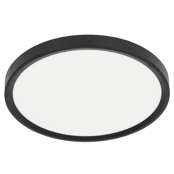 Plafon okrągły czarno-biały LED 1x24W 30cm 2500lm IP40 Milagro 871164